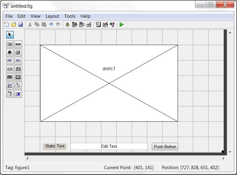 Use drag-and-drop to add GUI objects, or controls, to the panel.