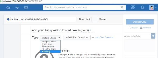 How to create a quiz. Select the Quiz tab at the top of your Edmodo Homepage.. Click Create a Quiz to create a new Quiz.