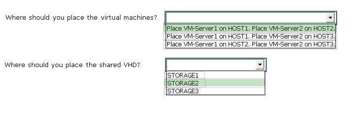 /Reference: QUESTION 21 You are the virtualization administrator for an organization.