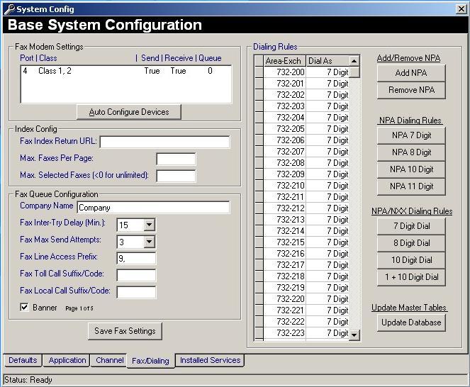 6. In the System Config window, click