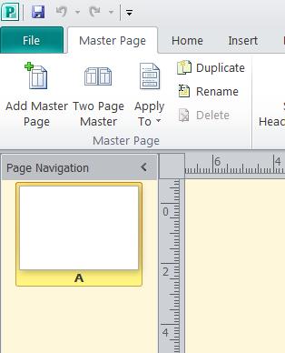 Microsoft Publisher 2010 Foundation - Page 104 Click on the Add Master