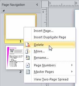 Microsoft Publisher 2010 Foundation - Page 46 Select an option to move the page before or after the selected page. For this example select the Before option.