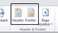 the footer of all the pages. You can add headers and footers on your master page.