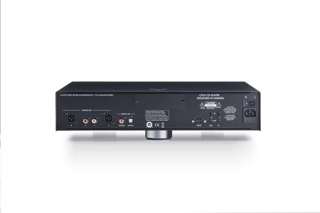 Optional Configuration CD35 Compact Disc Player for those who may not need the connectivity and control features of Prisma.