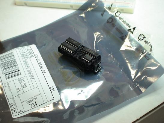 IC chips on static bag IC Chips are sometimes sensitive to static.