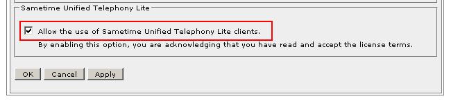 Modifying the Sametime policy to allow SIP trunking calls As the SUT Lite feature has been enabled, we will set the policy that allows clients to use SIP trunking so user can take advantage of the
