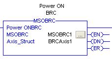Ethernet IP Motion Function Blocks BRCFieldbusDriveComms_In / BRCFieldbusDriveComms_Out MSOBRC - Power On MSFBRC - Power Off MAFRBRC - Motion Axis Fault Reset MAHBRC - Motion Axis