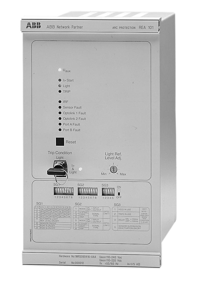 Arc protection relay REA 10_ Issued: May 1999 Status: Updated Version: B/12.11.