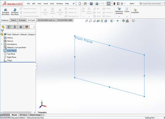 Select File New Templates IPSpart If the SolidWorks Resources fly-out menu is visible on the right side, click in empty space in