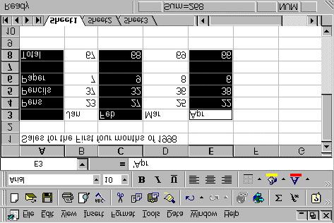 To save your work to a floppy disk From the Standard Toolbar select the SAVE icon In the filename box: Type A and a colon in front of your filename then press Enter e.g. A:MYSHEET.