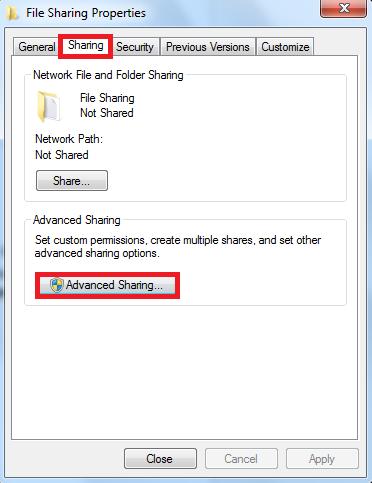Slika 3.5.2 Dijeljenje foldera Nakon toga, otvara se prozor u kome birate opciju Share this folder i kliknete na OK. Slika 3.5.3 Dijeljenje foldera Kada kreirate dijeljeni folder, osnovna dodijeljena privilegija pristupa je Everyone (za sve korisnike), sa pravima Read (čitanje fajlova).