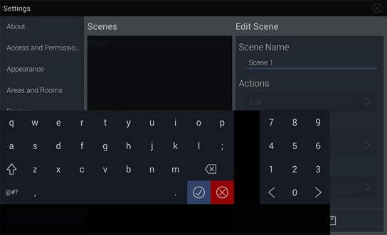 EQUINOX: CREATING AND EDITING SCENES IN SETTINGS To be able to see scenes within the widget, they must be first set up in Settings: