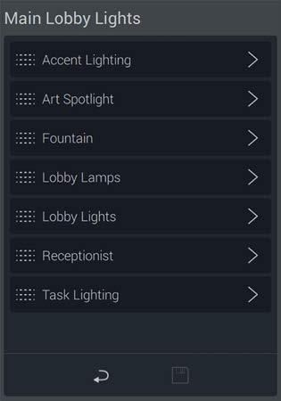 Tap on Lights to change properties and settings. 2.