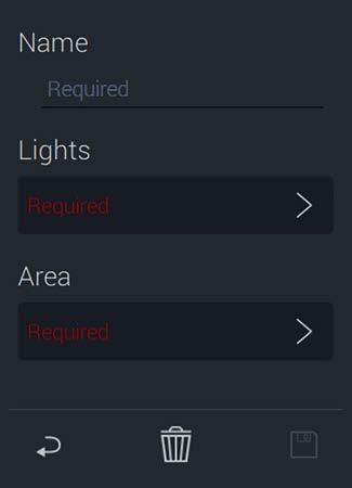 GROUPS: LOAD GROUPS Manage lighting loads into groups. 1. Return to the main Group menu and select Load Groups.