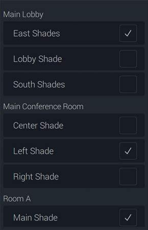DEVICE SETTINGS: SCHEDULE TYPE: SHADE POSITION Create a schedule based on the position of the shade.