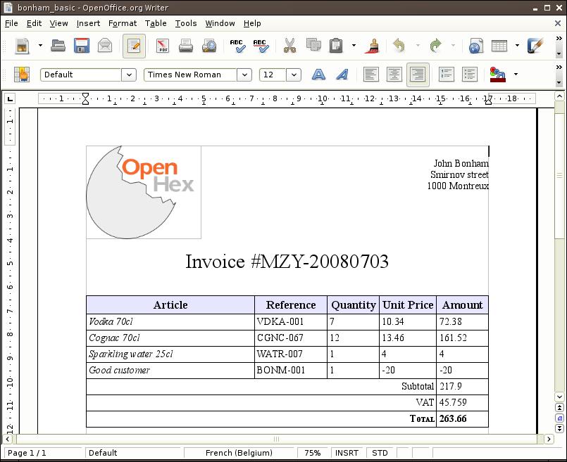 2.2 One step further: OpenOffice Calc and OpenOffice Impress templates Just like we defined a Writer template it