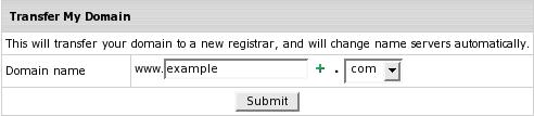Transfering Domains With Registrar Changes Transfer domain already registered from outside your CP with any registrar to OpenSRS registar.