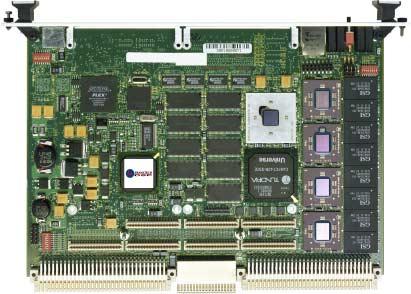 VQG4 Quad PowerPC 7400 with and Dual Features 1, 2 or 4 PowerPC 7400 CPUs 1 or 2Mbyte per CPU Up to 512Mbytes SDRAM 2 sites (separate PCI buses) interface PCI over P0 Ethernet (10/100baseT) 32Mbytes