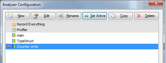 Select the Use trigger /qualifier mode in the Trigger List dialog and configure new trigger called Example 4.