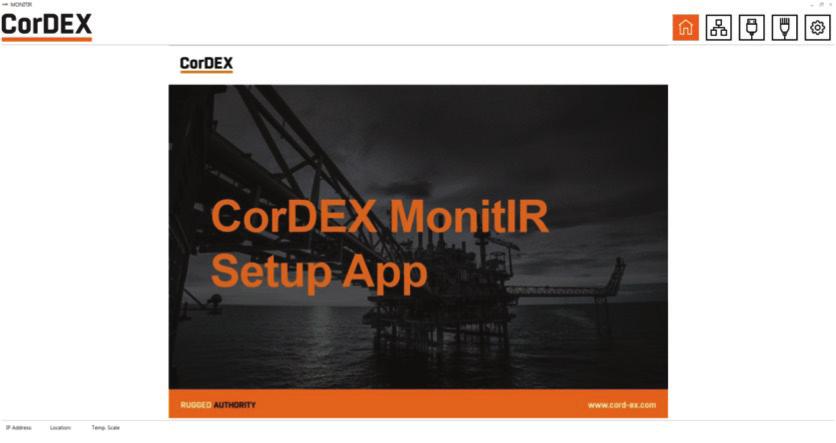 Homepage The CorDEX MONITIR PC Application is intended for setup purposes both