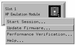 Chapter 8: Updating Firmware To display current firmware version information Emulation Module Firmware Always update firmware by installing a processor support package.