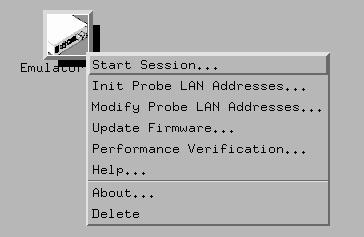 .. To start the Emulation Control Interface from the Workspace window (emulation probe) If you have a stand-alone emulation probe connected to the logic analysis system via LAN, use the Emulation