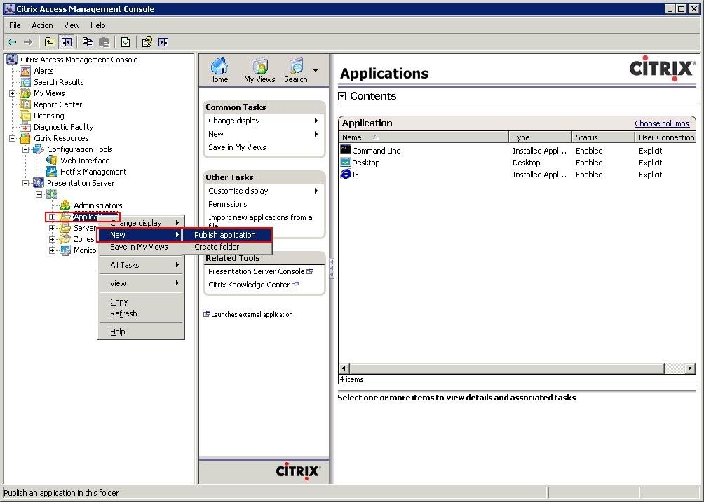 4.2.2. Add the Avaya one-x Communicator to the List of Published Applications Using the menu options from the Citrix Access Management Console, add Avaya one- X Communicator as