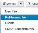 Page 9 SMSF 4.0 Rolling-forward Audit Files If you are part-way through an audit or have completed an audit then it is not recommended that you update any of the workpapers in those particular files.