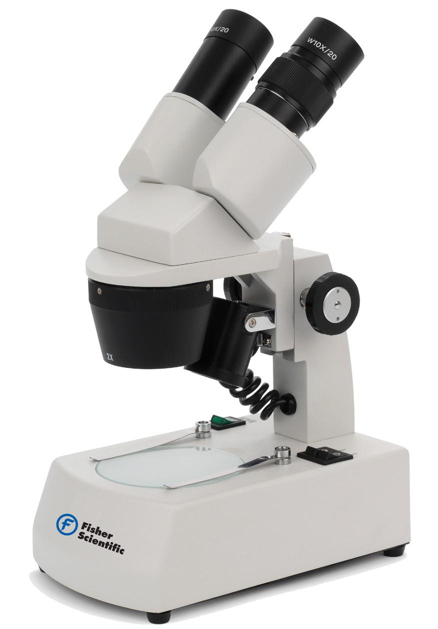 Stereo LED Microscopes with Dual Magnification The Stereo LED Microscopes with Dual Magnification have all the quality, features, and versatility of larger stereo models in a compact size.