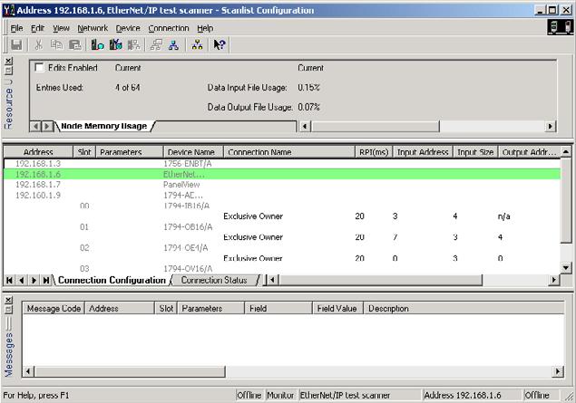 1 WELCOME TO RSNETWORX FOR ETHERNET/IP Status bar The status bar, which is located at the bottom of the RSNetWorx for EtherNet/IP main window, provides information about the status of the software.