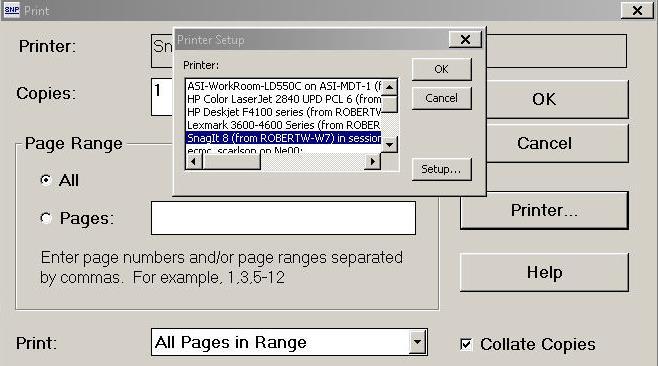 Figure 24: Setting Print Layout Preferences for an AVHE Published Application Session Then select the