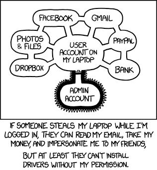 Protection Kevin Webb Swarthmore College April 19, 2018 xkcd #1200 Before you say anything, no, I know not to leave my computer