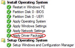 4 Deploying Windows Server to ProLiant servers Deploying Windows Server follows the standard SCCM OSD methodology create a task sequence, configure the task sequence, and deploy the task sequence to