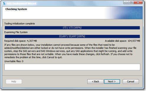 12 Chapter 1 Quick Start for Installation 11. Specify SAS PC Files Server Port. The default port value is displayed. Do not change this value unless your administrator has told you to do so.