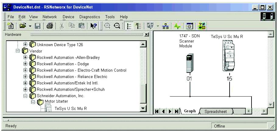 DeviceNet Communication Module Management Connect Devices to Your Network This example requires you to add two devices to your project view: a starter-controller up to 15 KW with a multifunction