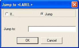JU Jump to 1,2,Pro This unconditional jump command causes the program pointer to jump to the line that contains the specified Label.