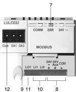 References TeSys motor starters - open version Modbus communication modules and pre-wired coil connection components Series type connection Architecture b Star topology To PLC 6 3 3 Communication