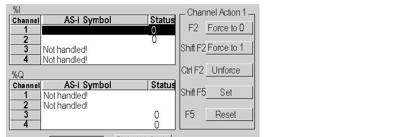Debugging the AS-Interface bus Digital Channel SET and RESET Commands At a Glance These commands allow values 0 (RESET) or 1 (SET) to be assigned to the channels of an AS-Interface digital slave.