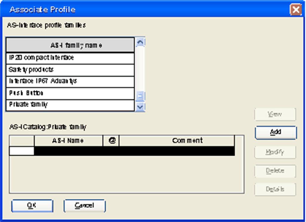AS-Interface Bus Configuration How to Add a New Slave Profile to the Catalog At a Glance A new slave profile can be defined in the standard catalog using the Unity Pro software.