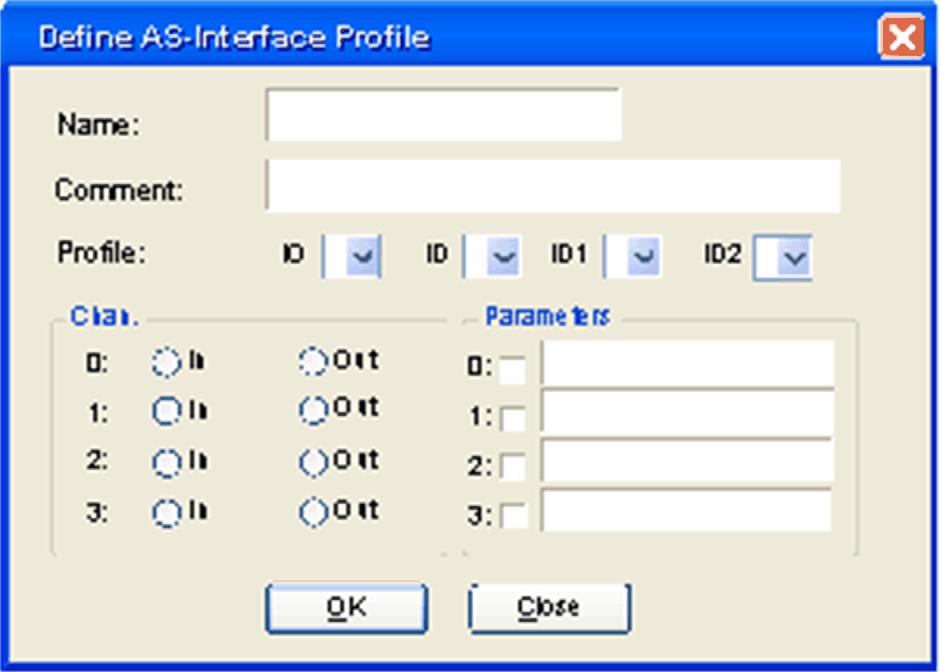AS-Interface Bus Configuration Step Action 4 Click on the Add button.