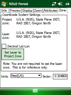 If you select a basemap file that has not been used before, the Layer Properties dialog box will be displayed. Most basemap files do not carry projection information with them.