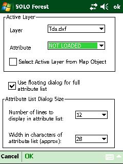 To assign these settings to the basemap layer, tap the Set Layer to Project Zone button. Tap OK to return to the Basemap Layer Control dialog box.