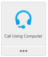 2.5 You can now select Call Using Computer and you will then receive a