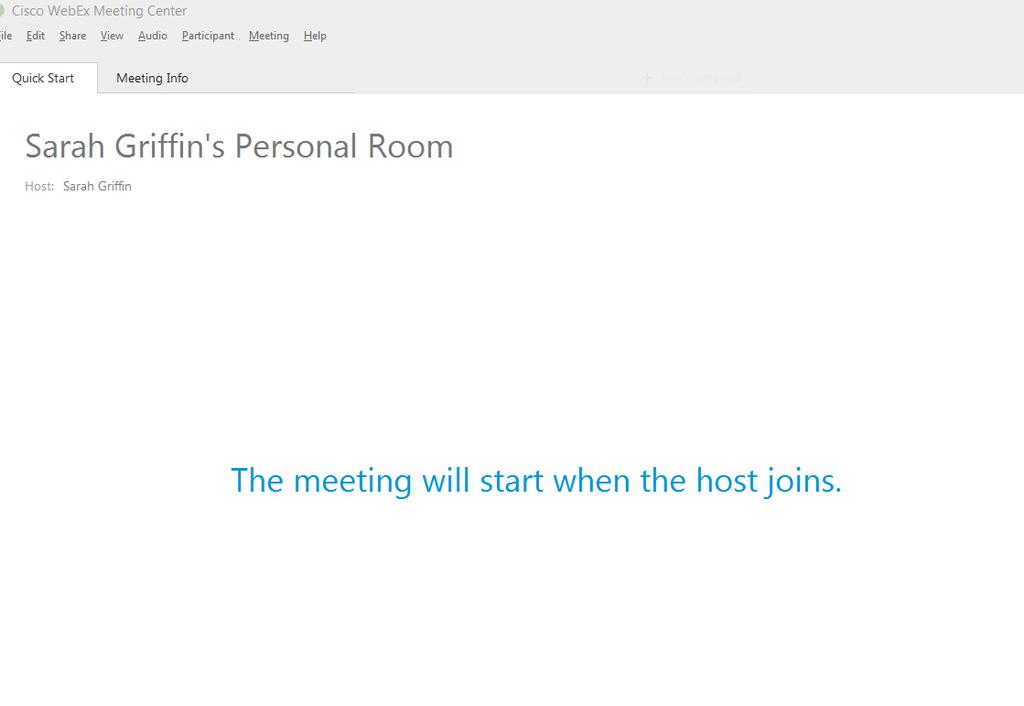 Tip: For future meetings, the host will be able to follow the same link as participants and enter their username and password to log