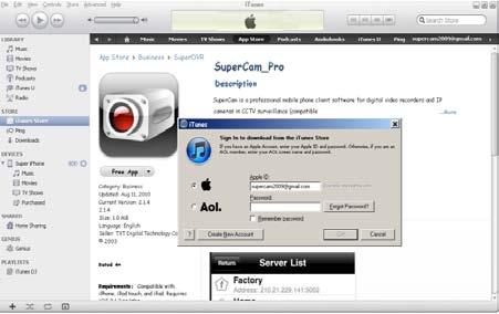 Input apple ID and password,