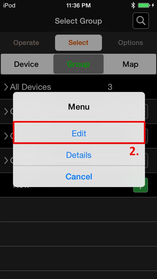 You cannot edit All Devices. 2. Tap Edit in the dialog box that appears on screen.