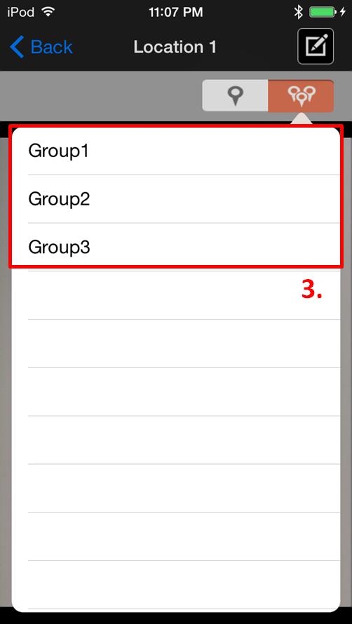 2. Tap the group mode button at the top right. 3. Select any group that is displayed. 4.