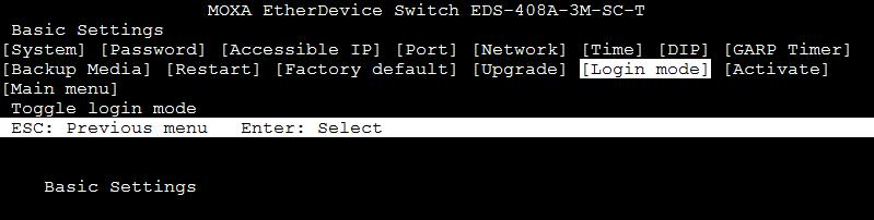 Configuring a Switch to CLI Mode The default configuration mode for both the serial console and Telnet console is MENU mode.