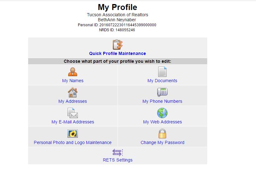 Verifying your professional information in your profile Click on your initials on the upper
