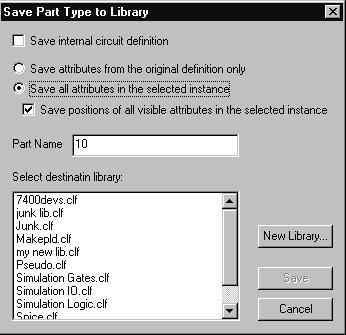Working With Symbol Libraries 141 Select the Lib Maintenance command. Select the library to be compacted as the Source Lib. Select the new, empty library as the Dest Lib. Click on the Compact button.
